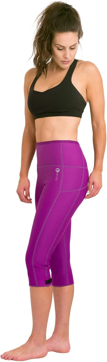 Delfin Spa Women's Heat Maximizing Neoprene Workout Capris