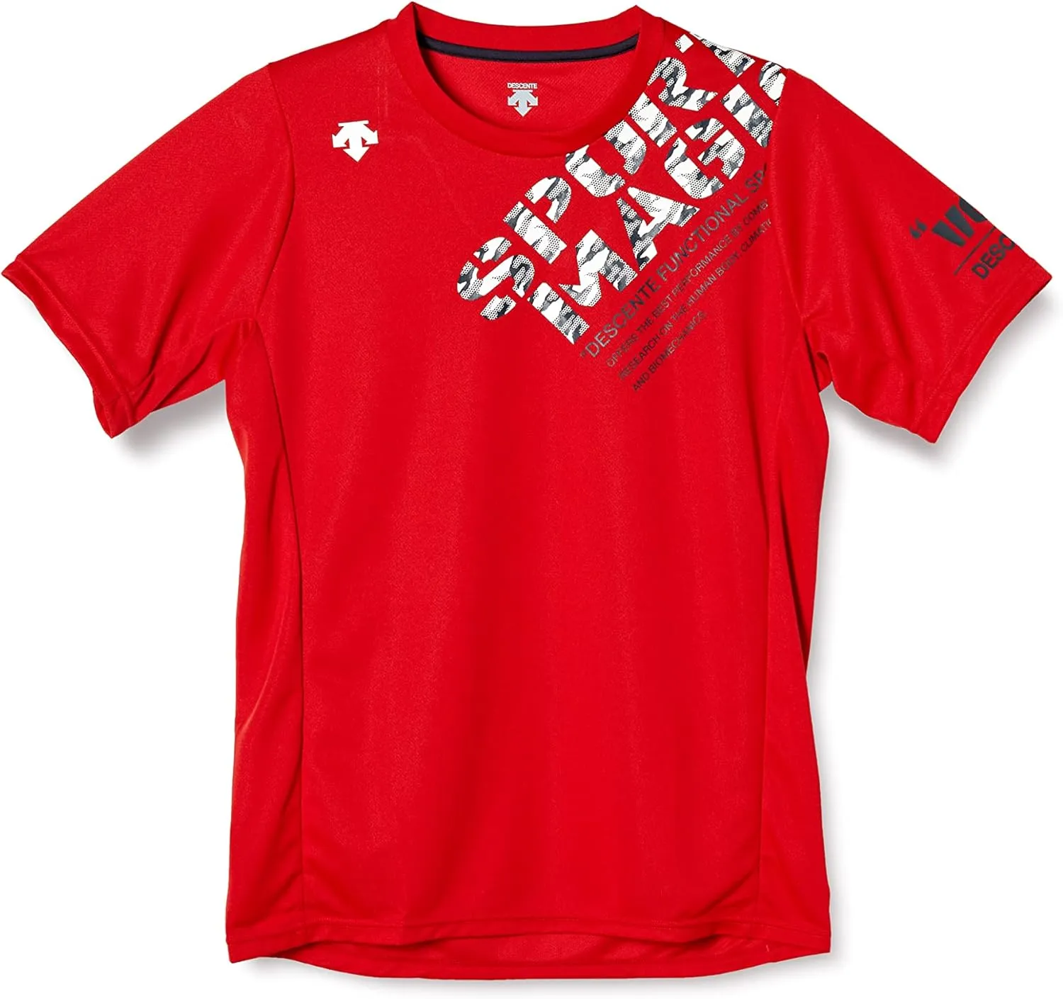 Descente Long-Sleeve Shirt, Volleyball, Sweat Absorbent, Quick Drying, Stretch, Practice, Men's, Women's, Unisex