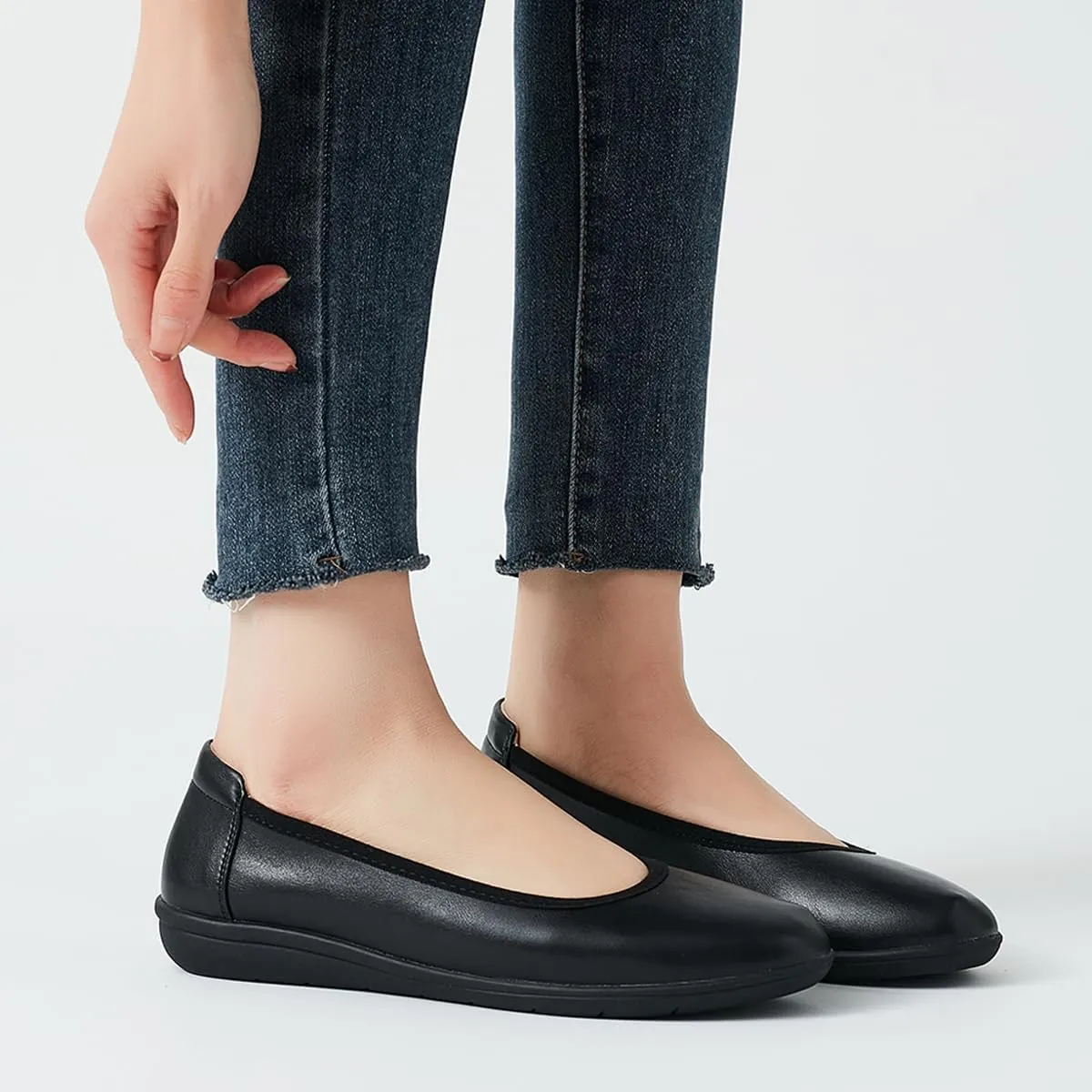 DeYashopin Women's Flats Shoes Non-Slip Ballet Shoes for Dressy Occasions,Walking and Driving Lightweight & Flexible for Comfort