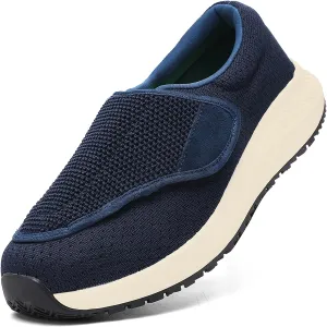 Diabetic Shoes for Men and Women, Adjustable Slip-On Wide Walking Shoes for Swollen Feet, Orthopedic Foot Pain Relief, Neuropathy - EasyTop Wings