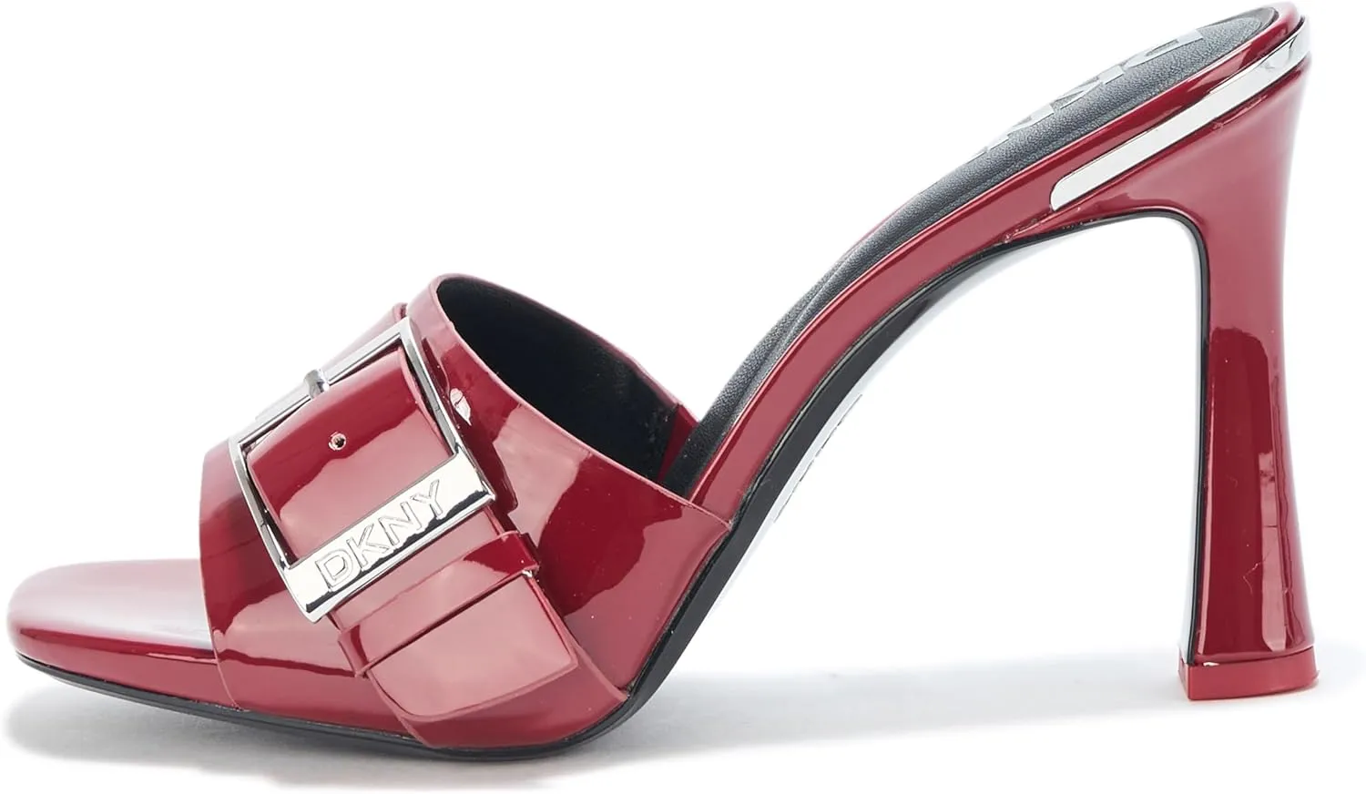 DKNY Women's Clorissa Evening Sandal Mule Heel with Belt Detail Platform