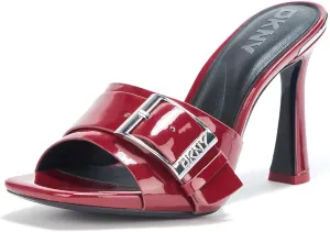 DKNY Women's Clorissa Evening Sandal Mule Heel with Belt Detail Platform