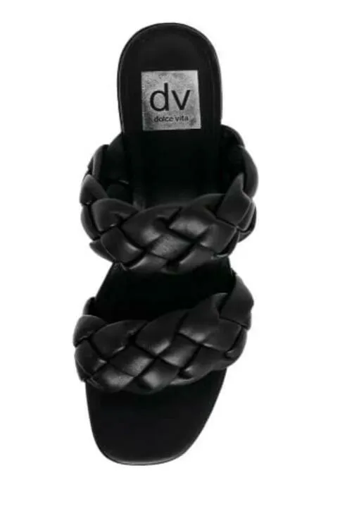 Dolce Vita Women's Natie Sandals, Black US 6 - Very Good