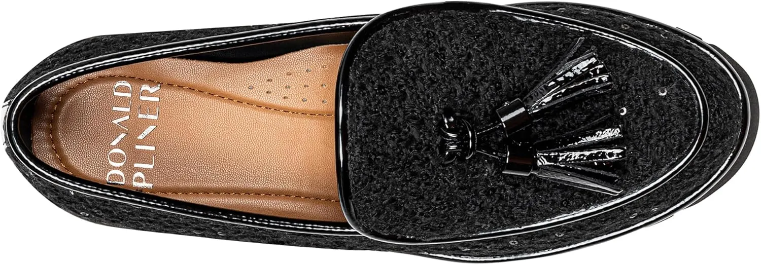 Donald Pliner Women's Eclipse Dress Loafers, Slip-On Shoes, Comfortable Flats for Everyday Walk