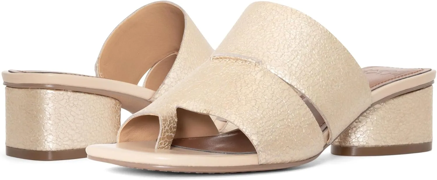 Donald Pliner Women’s MAIDEN Dress Sandals – 1.75” Heel, Comfortable Mule Sandals for Women, Heeled Sandals with Toe Ring, Open Toe Shoes for Women, Slip-On Sandals