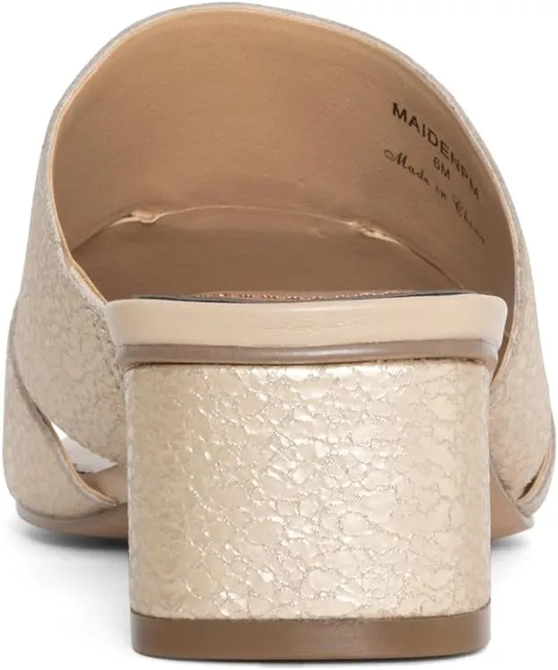 Donald Pliner Women’s MAIDEN Dress Sandals – 1.75” Heel, Comfortable Mule Sandals for Women, Heeled Sandals with Toe Ring, Open Toe Shoes for Women, Slip-On Sandals