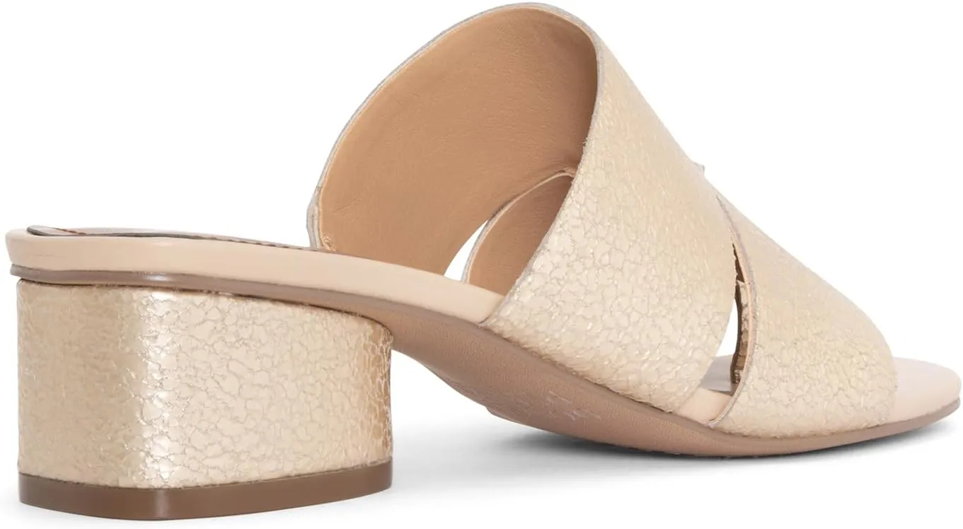 Donald Pliner Women’s MAIDEN Dress Sandals – 1.75” Heel, Comfortable Mule Sandals for Women, Heeled Sandals with Toe Ring, Open Toe Shoes for Women, Slip-On Sandals