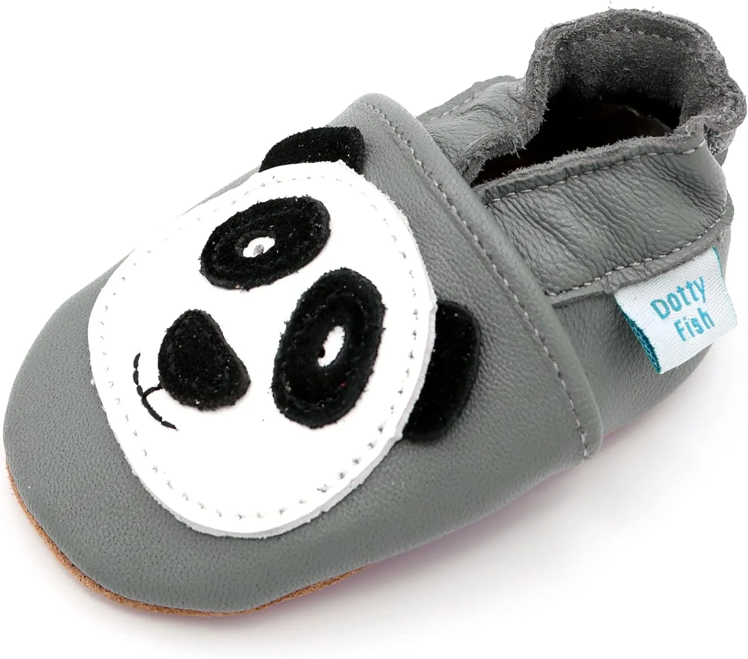 Dotty Fish Girls Infant and Toddler Shoes – Barefoot-Friendly, Non-Slip Suede Sole, Podiatrist Recommended, Breathable Baby-Safe Leather, British Brand – Fits 0–4 Years