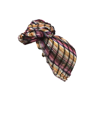 Double Wide Sheer Headwrap Scarf Handwoven No-Slip Breathable See Through Open Net Weave Pink