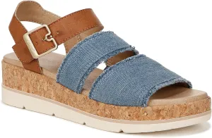 Dr. Scholl's Shoes Women's Once Twice Espadrille Wedge Sandal