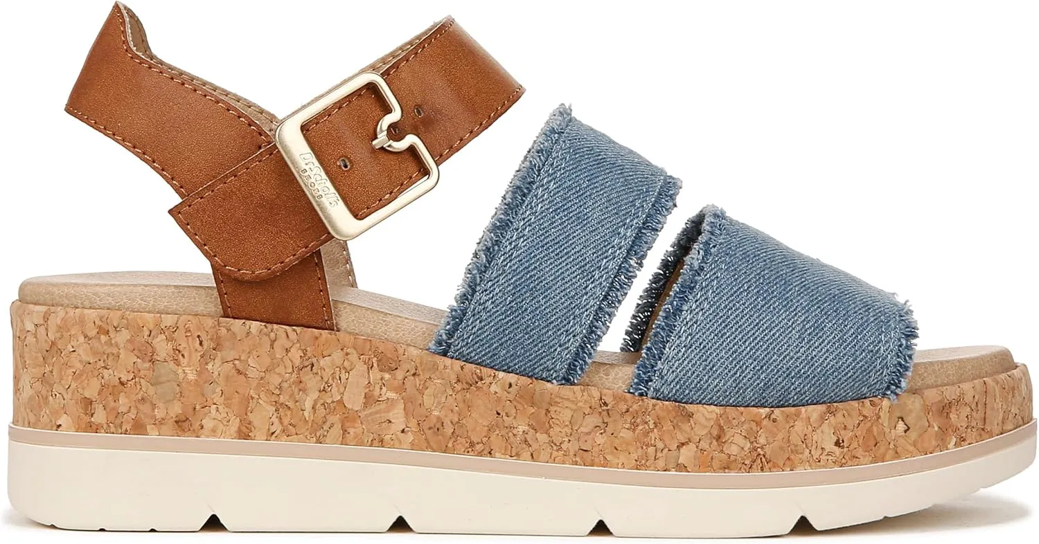 Dr. Scholl's Shoes Women's Once Twice Espadrille Wedge Sandal