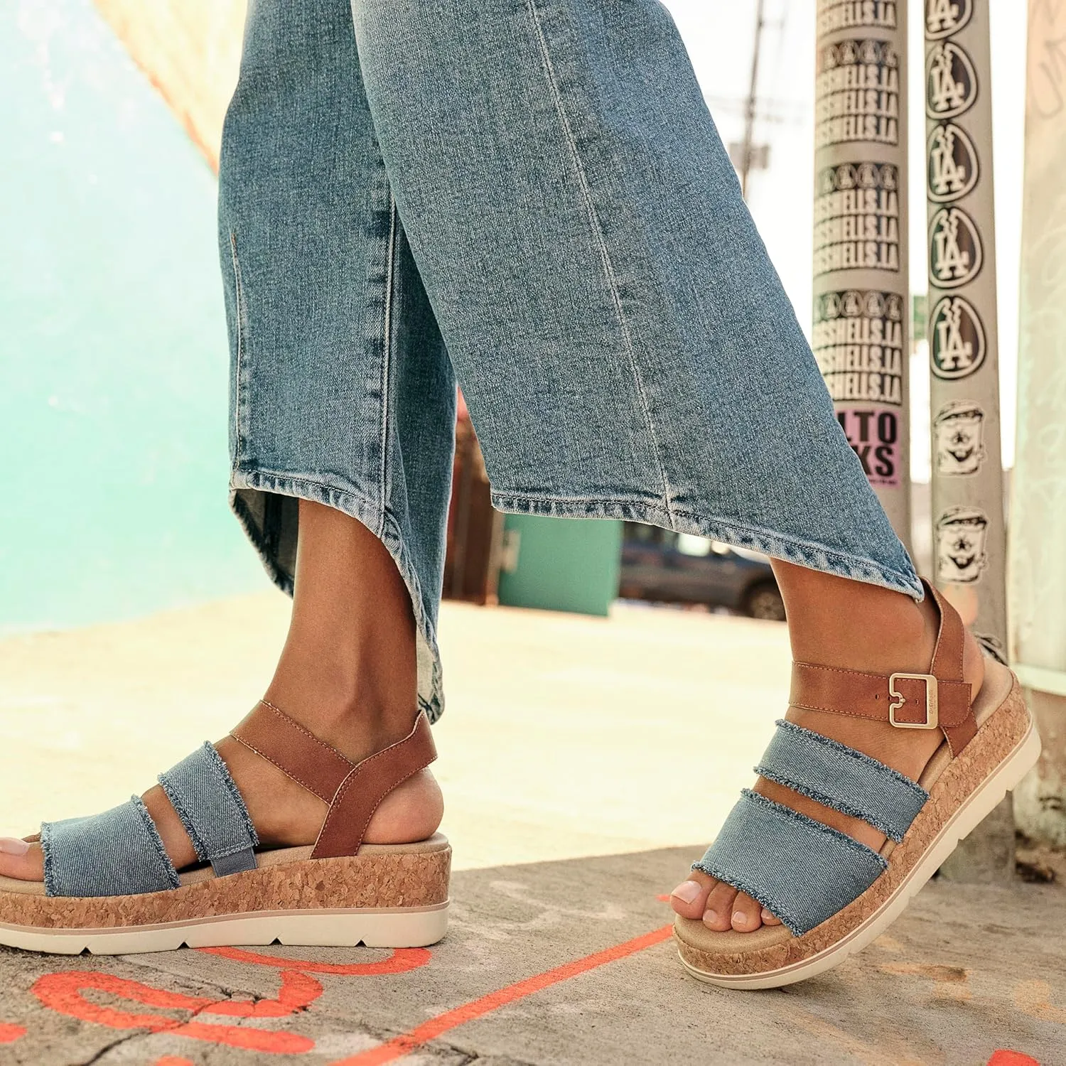 Dr. Scholl's Shoes Women's Once Twice Espadrille Wedge Sandal