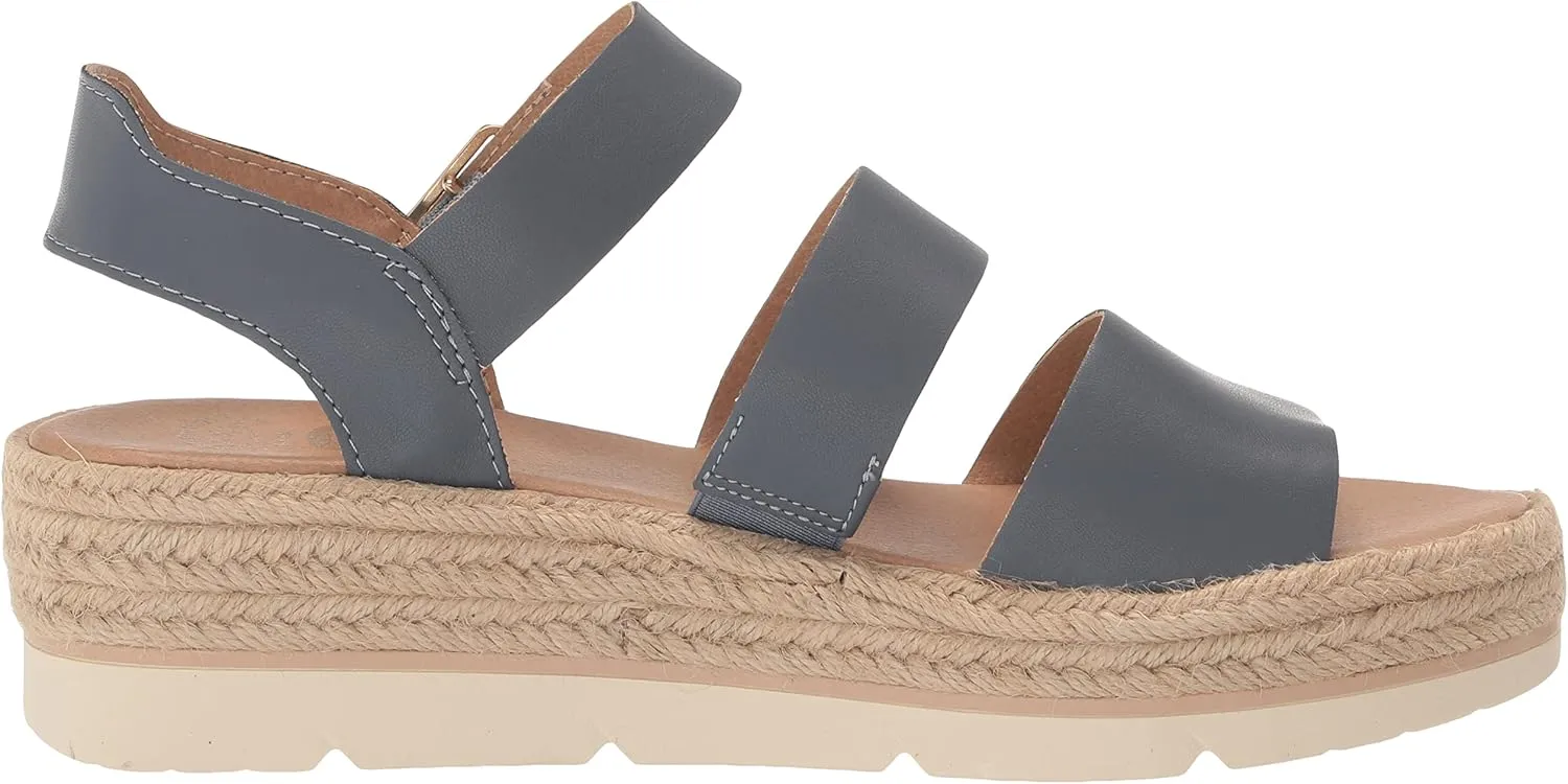 Dr. Scholl's Women's Once Twice Espadrille Platform Wedge Sandal