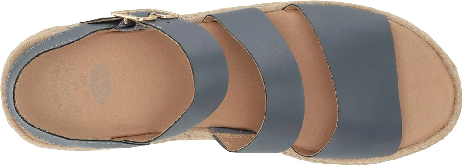 Dr. Scholl's Women's Once Twice Espadrille Platform Wedge Sandal