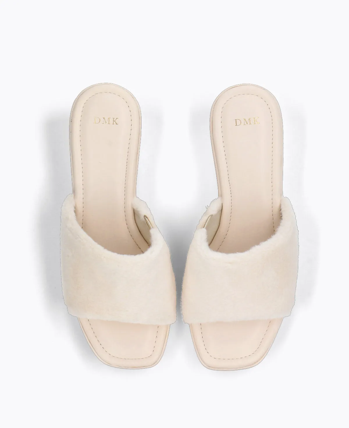 Dream High Platform Heel Sandals - Fur Beige