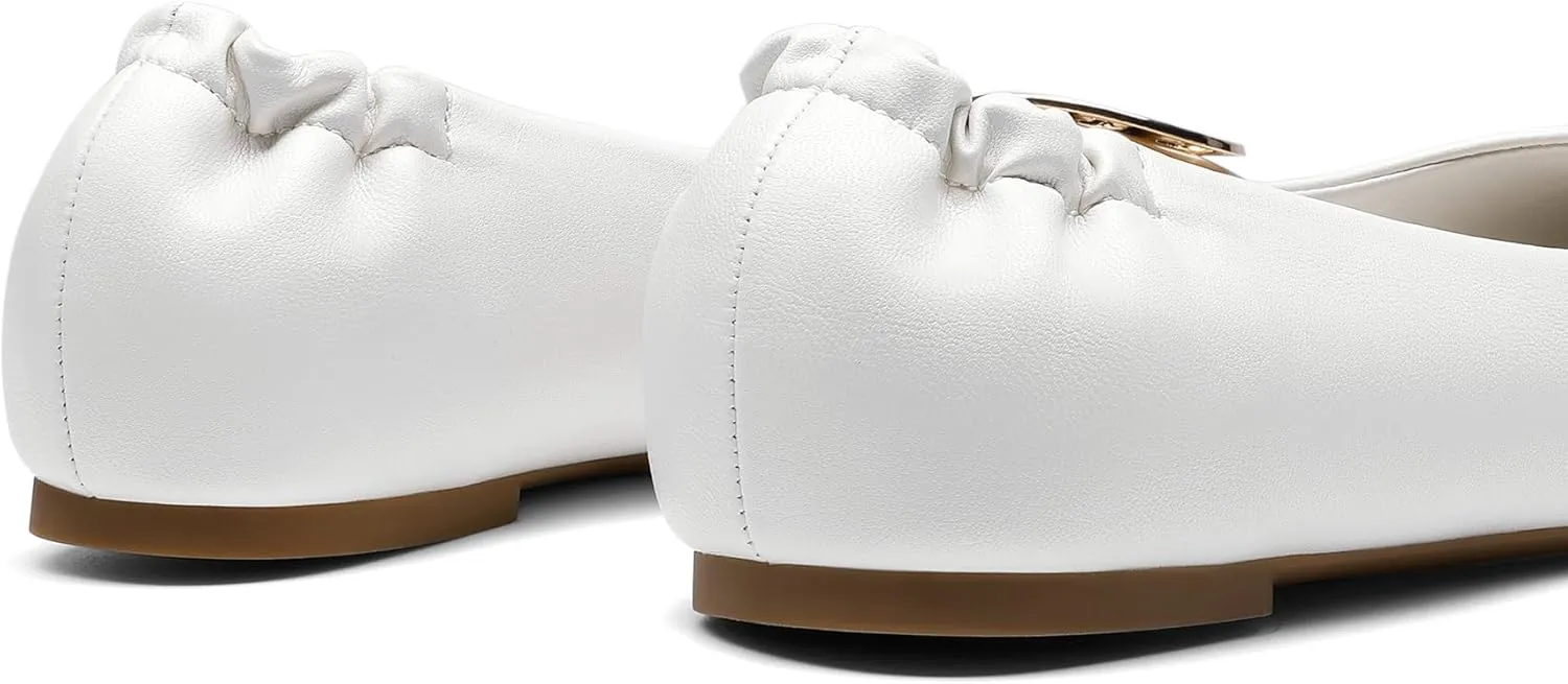 DREAM PAIRS Women's Ballet Flats Shoes Round Toe Slip On Comfortable Dressy Shoes