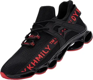 DYKHMILY Steel Toe Wide Sneakers for Women Lightweight Safety Shoes Breathable Slip on Work Shoe