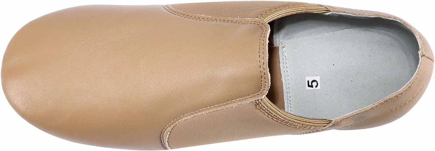 Dynadans Women's Leather Upper Slip-on Jazz Shoe