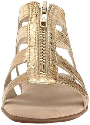 Encychlopedia Gladiator Sandal Gold Snake 6 M Us