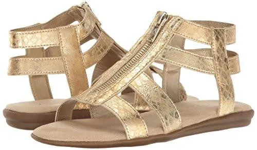 Encychlopedia Gladiator Sandal Gold Snake 6 M Us