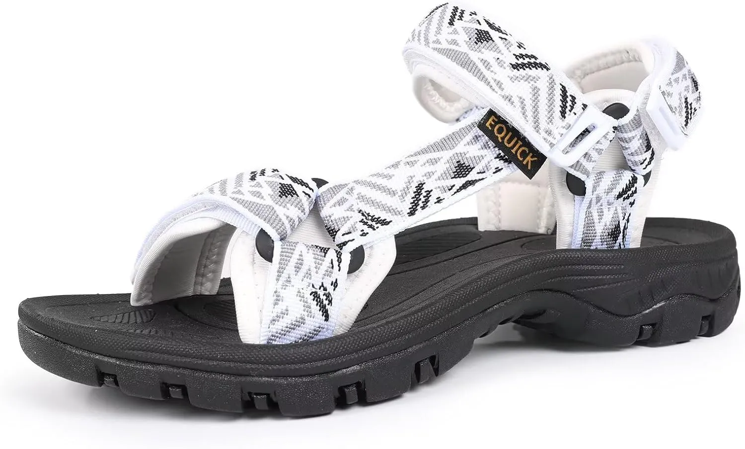 EQUICK Sport Sandals for Women, Open Toe Strap Sandal Anti-skidding Outdoor Water Sandals Comfortable Athletic Sandals for Beach