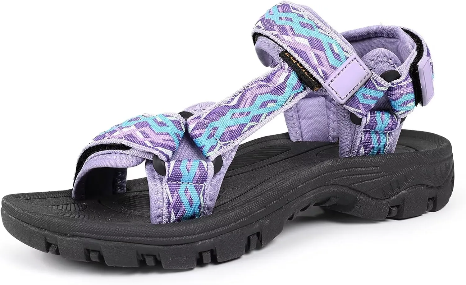 EQUICK Sport Sandals for Women, Open Toe Strap Sandal Anti-skidding Outdoor Water Sandals Comfortable Athletic Sandals for Beach