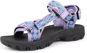EQUICK Sport Sandals for Women, Open Toe Strap Sandal Anti-skidding Outdoor Water Sandals Comfortable Athletic Sandals for Beach