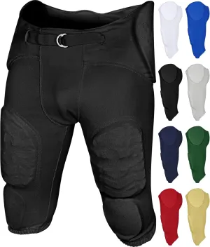 Exxact Sports Proline Youth Integrated Football Pants with 7 Flex Pads, Lightweight Football Practice Pants for Protection