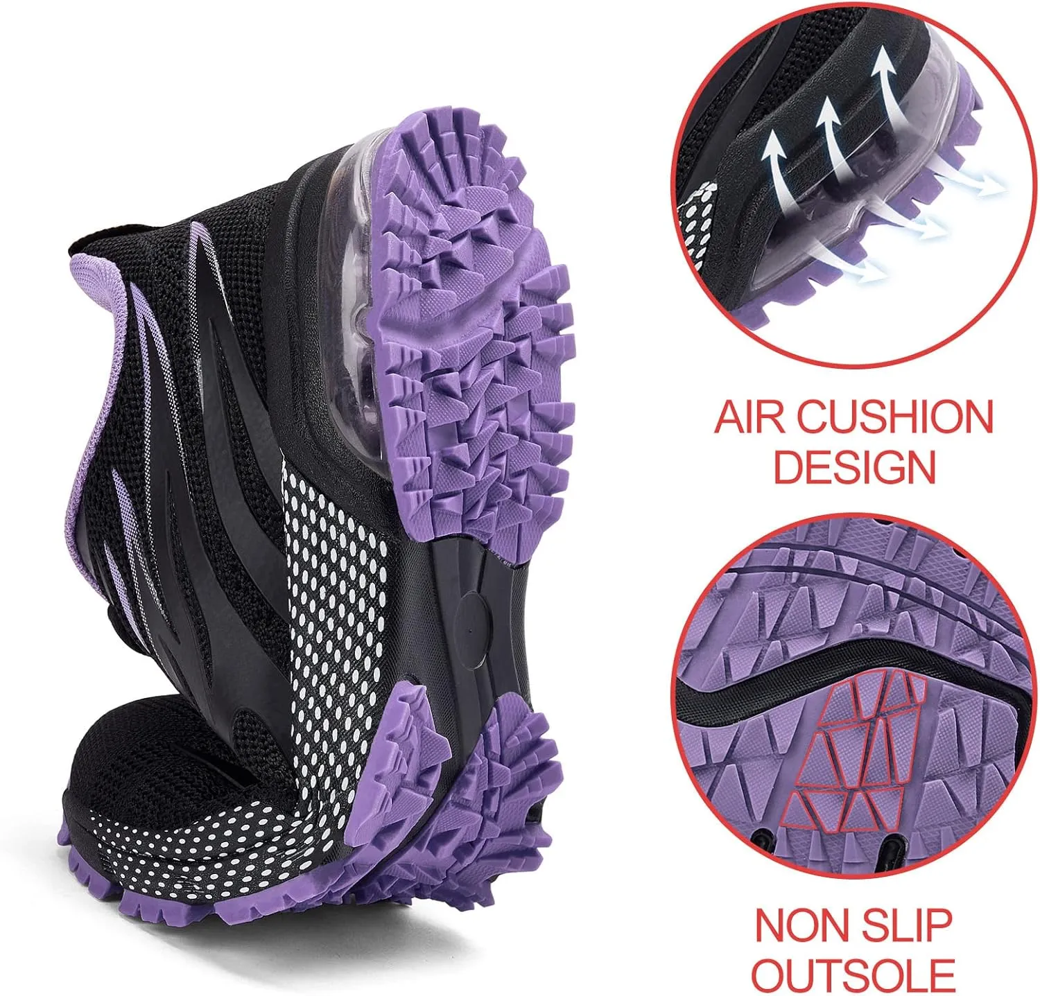 Fashionable Women's Athletic Shoes - Lightweight, Breathable, Anti-Slip with Advanced Cushioning