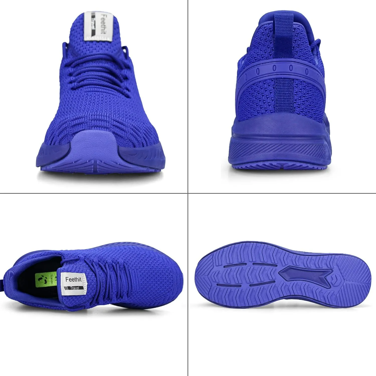 Feethit Mens Slip On Walking Shoes Blade Tennis Shoes Non Slip Running Shoes Lightweight Workout Shoes Breathable Mesh Fashion Sneakers