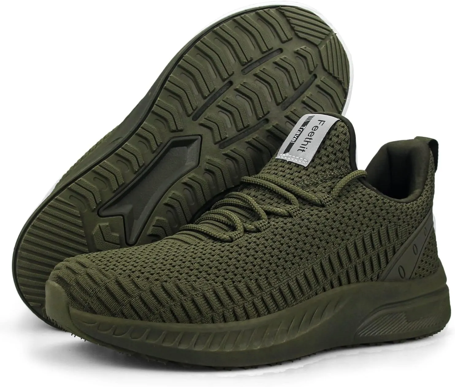 Feethit Mens Slip On Walking Shoes Blade Tennis Shoes Non Slip Running Shoes Lightweight Workout Shoes Breathable Mesh Fashion Sneakers