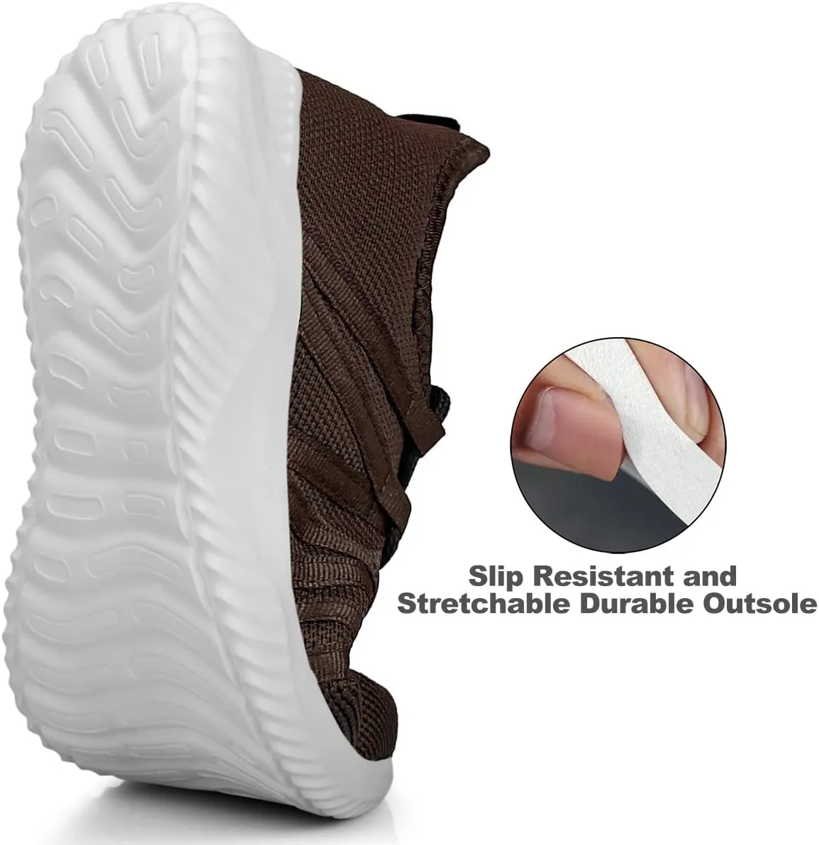 Feethit Womens Slip On Running Shoes Non Slip Walking Shoes Lightweight Gym Workout Shoes Breathable Fashion Sneakers