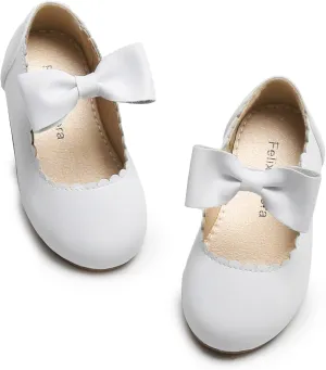Felix & Flora Toddler Flower Girl Dress Shoes - Girl Ballet Flats Party School Shoes Wedding