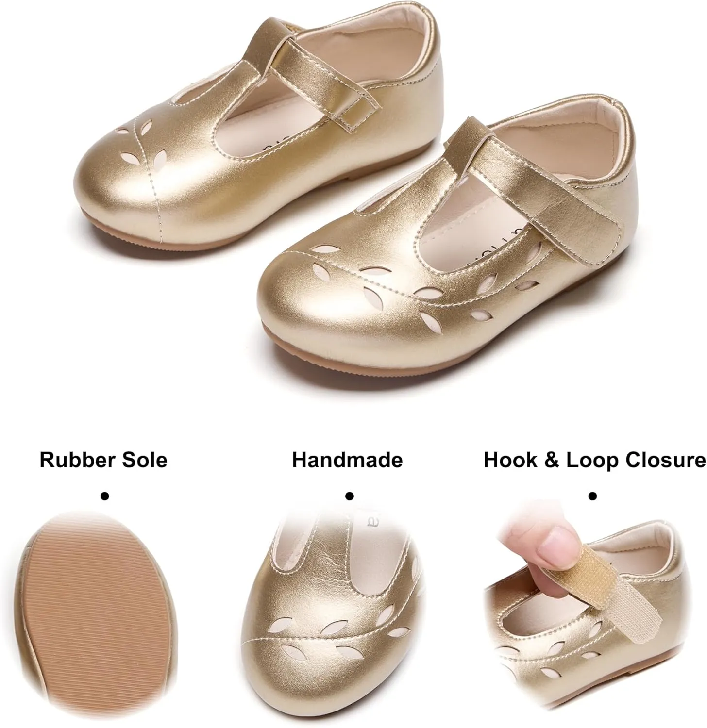 Felix & Flora Toddler Little Girl Flat Oxfords Dress Shoes - Mary Jane Princess for Girl Party School Shoes.