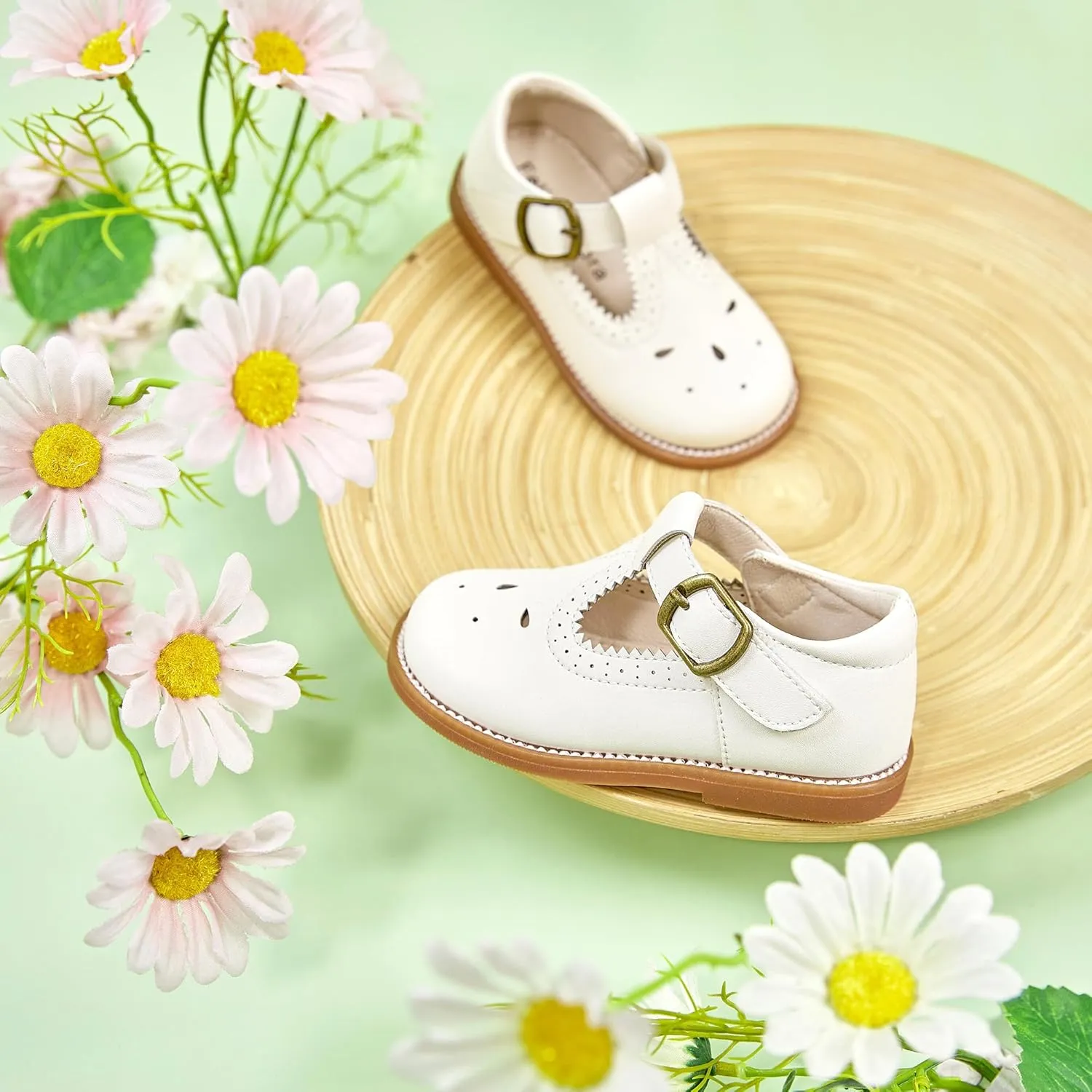 Felix & Flora Toddler Little Girl Mary Jane Dress Shoes - Ballet Flats for Girl Party School Shoes