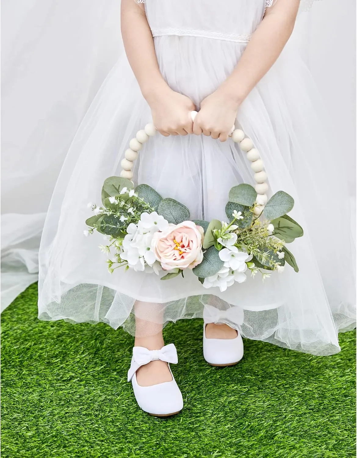 Felix & Flora Toddler Little Girls Dress Shoes - Flower Girls Mary Jane Flats Ballet Shoes Party Wedding