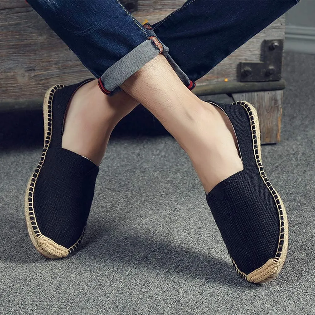 fereshte Mens Alpargata Espadrilles for Women Breathable Slip On Flats Shoes
