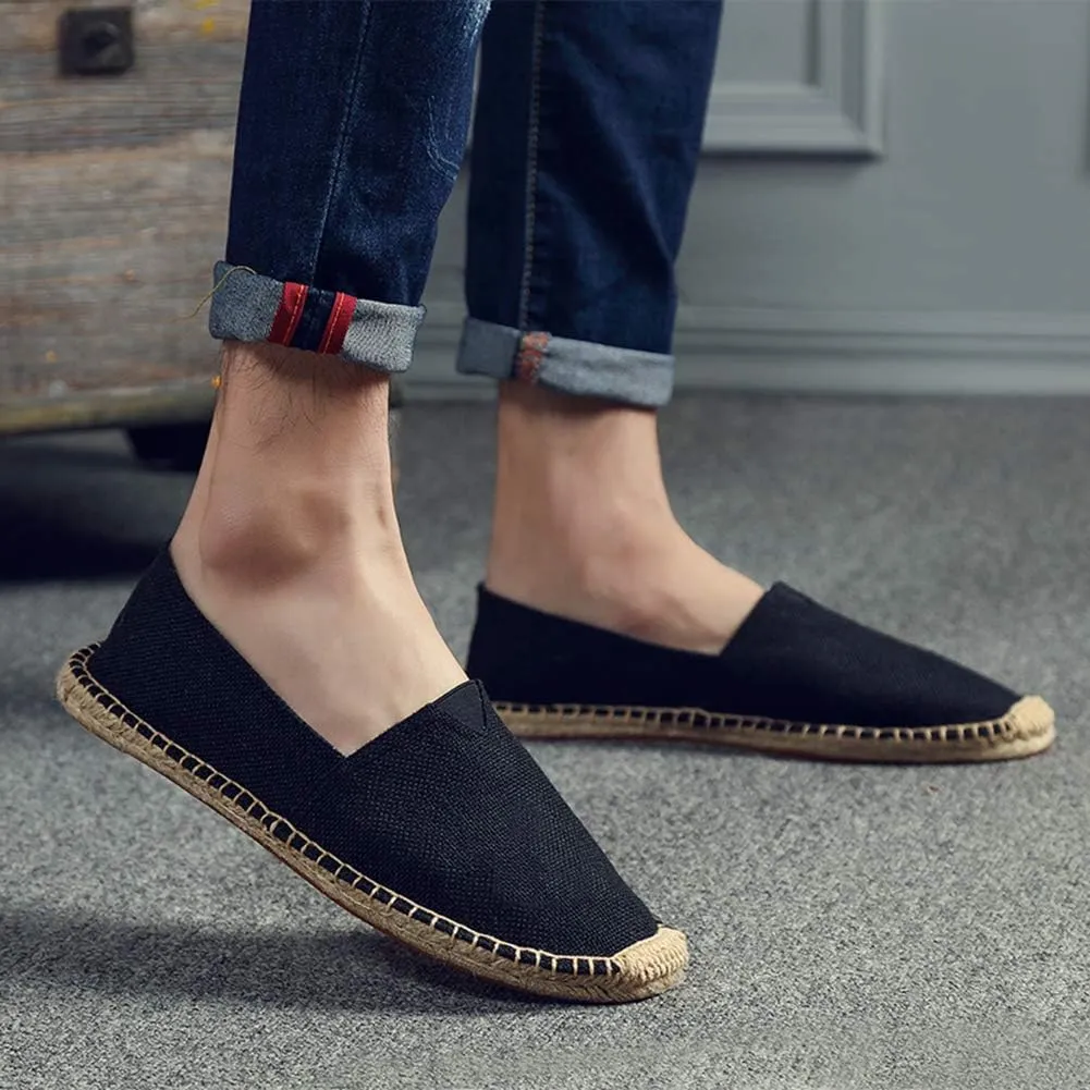 fereshte Mens Alpargata Espadrilles for Women Breathable Slip On Flats Shoes