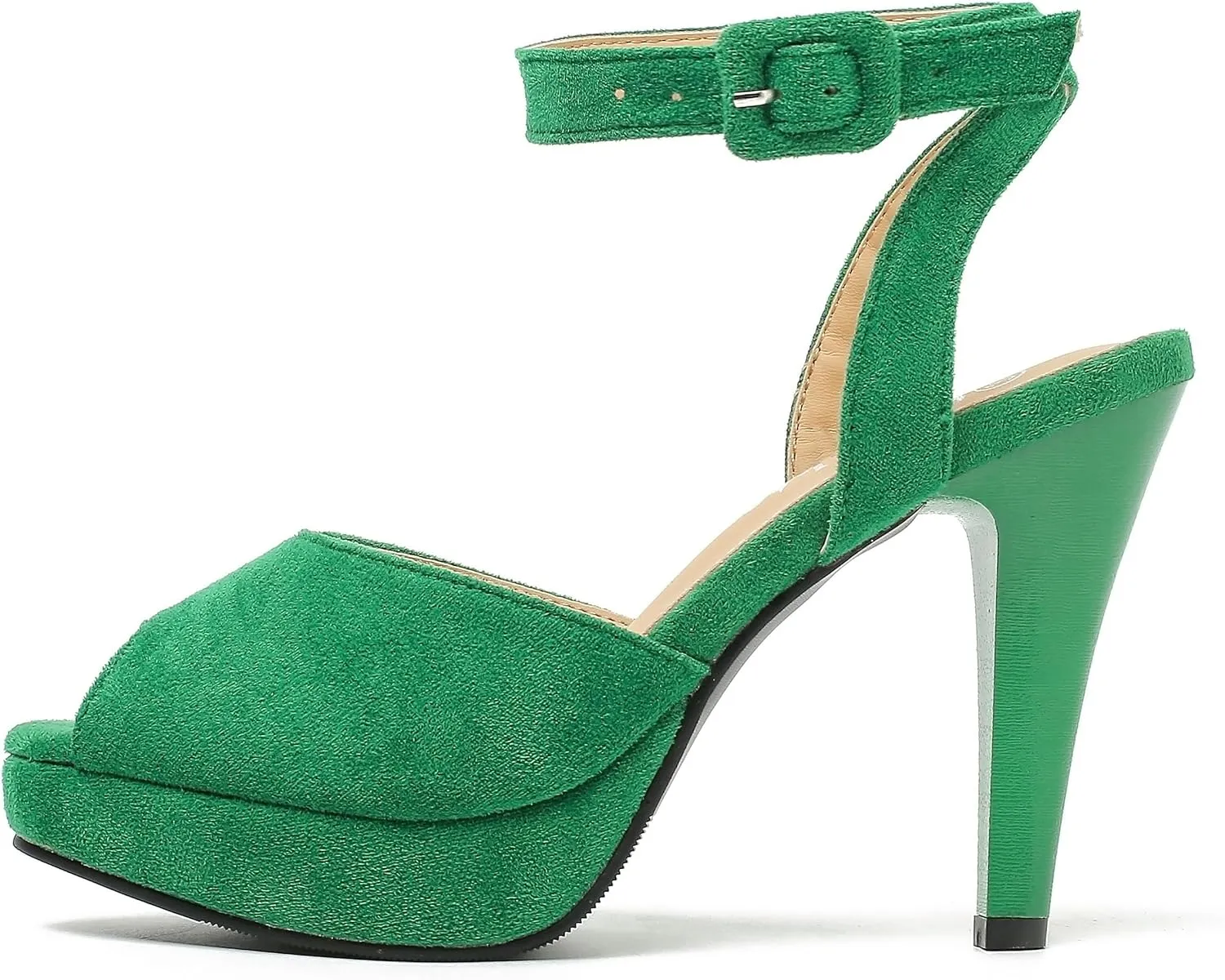 fereshte Women's High Heels Platform Sandals Ankle Strap Slingback Dress Sandal Pump Shoes