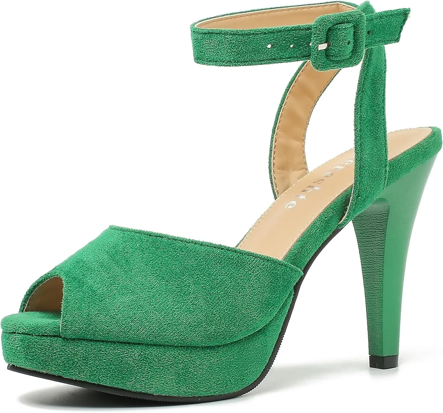 fereshte Women's High Heels Platform Sandals Ankle Strap Slingback Dress Sandal Pump Shoes