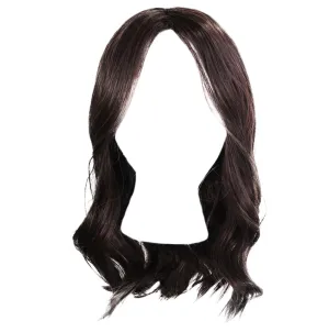 Fetching Beauty Should-Length Layered Wig With Flowing Waves by Hairuwear, Average Cap - Dark Brown