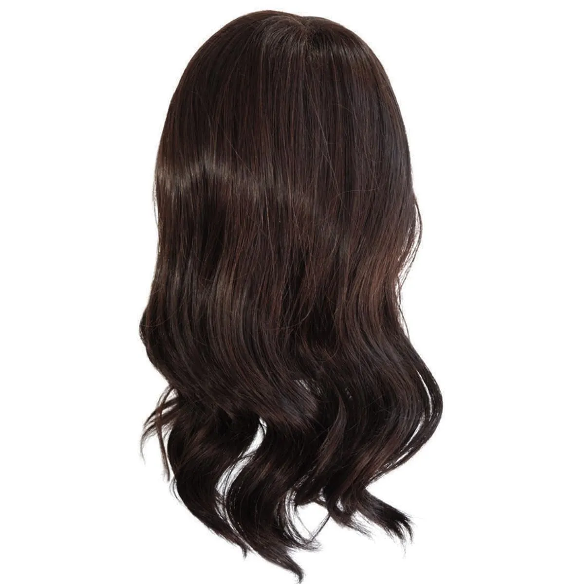 Fetching Beauty Should-Length Layered Wig With Flowing Waves by Hairuwear, Average Cap - Dark Brown