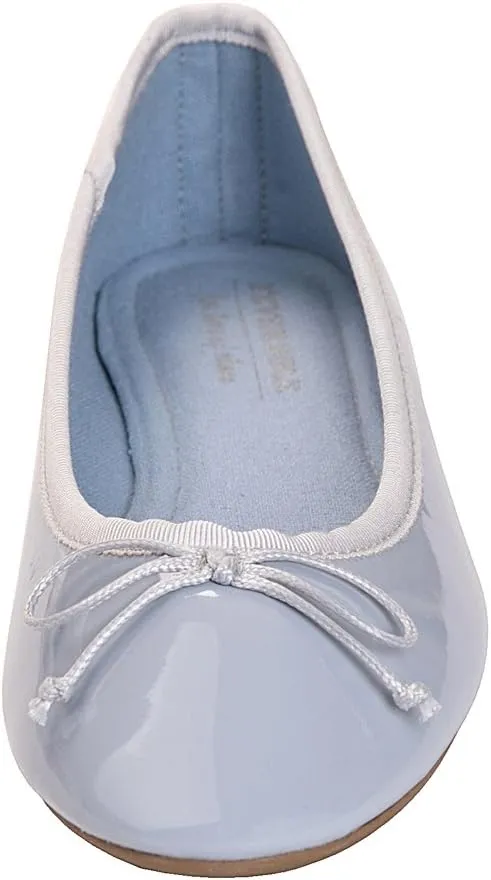 FEVERSOLE Women's Macaroon Colorful Memory Foam Cushion Insock Patent Ballet Flat