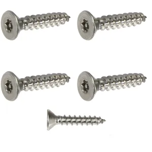 Flat Head Torx Security Sheet Metal Screws - #8 x 1-1/2" (25pcs), Tamper Resistant, 18-8 Stainless Steel Screws with High Durability & Corrosion Resistance, T20 Drive 0.085"-0.305"
