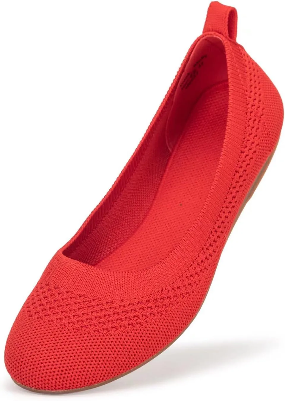 Frank Mully Women’s Ballet Flat Shoes Knit Dress Shoes Round Toe Slip On Ballerina Walking Flats Shoes for Woman Low Wedge Comfort Soft