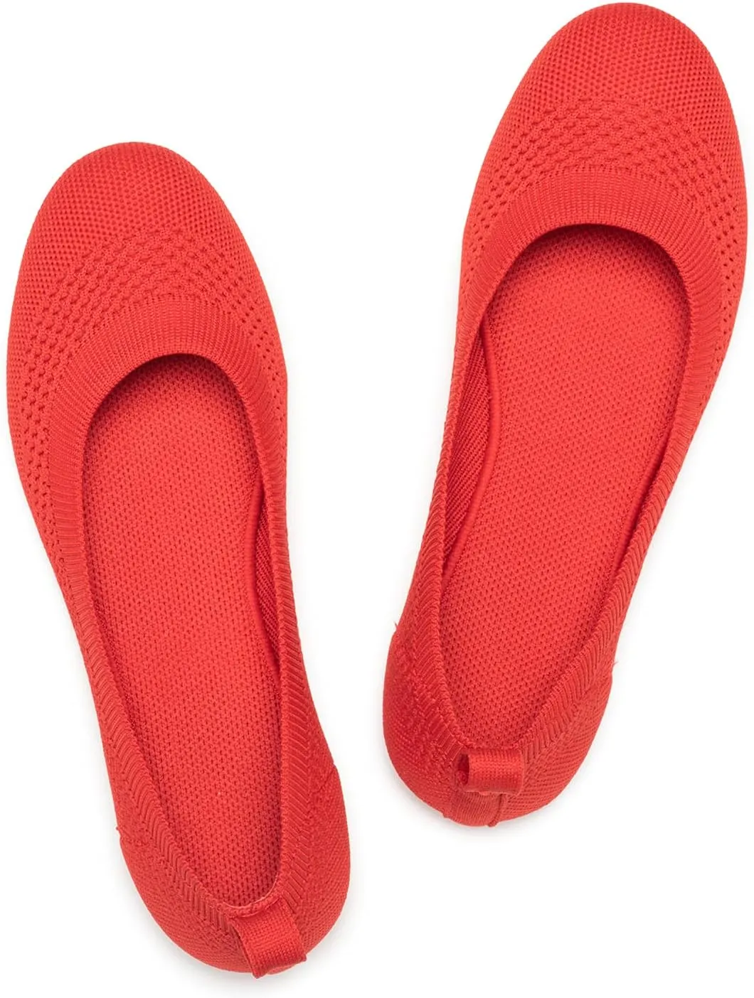 Frank Mully Women’s Ballet Flat Shoes Knit Dress Shoes Round Toe Slip On Ballerina Walking Flats Shoes for Woman Low Wedge Comfort Soft