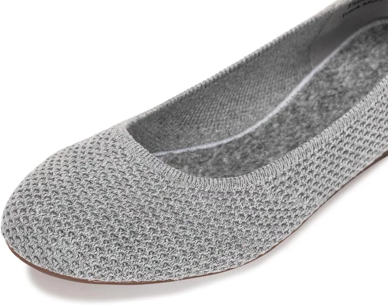 Frank Mully Women’s Ballet Flat Shoes Knit Dress Shoes Round Toe Slip On Ballerina Walking Flats Shoes for Woman Low Wedge Comfort Soft