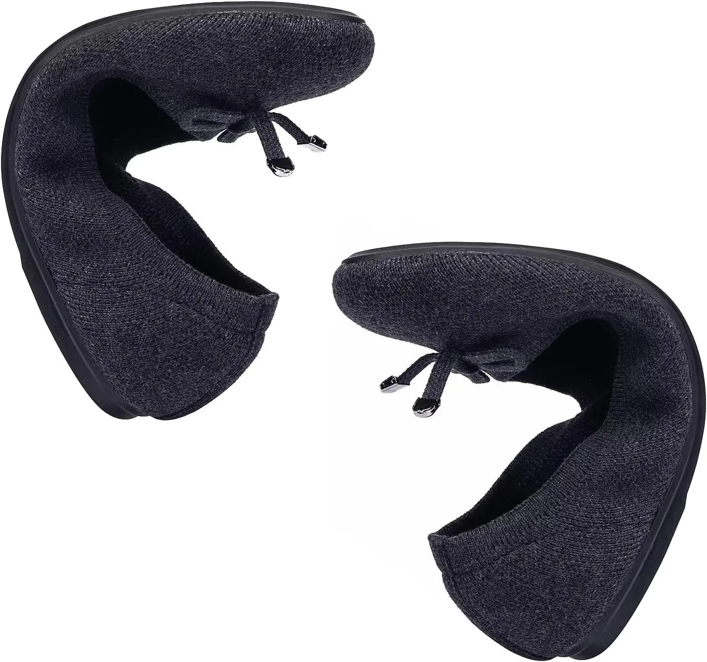 Frank Mully Women’s Ballet Flat Shoes Knit Dress Shoes Round Toe Slip On Ballerina Walking Flats Shoes for Woman Low Wedge Comfort Soft