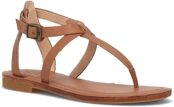 Frye Taylor Women’s Sandals - Soft Full-Grain Leather with Padded Footbed, Adjustable Ankle Strap, and Flexible Rubber Outsole with Low Heel