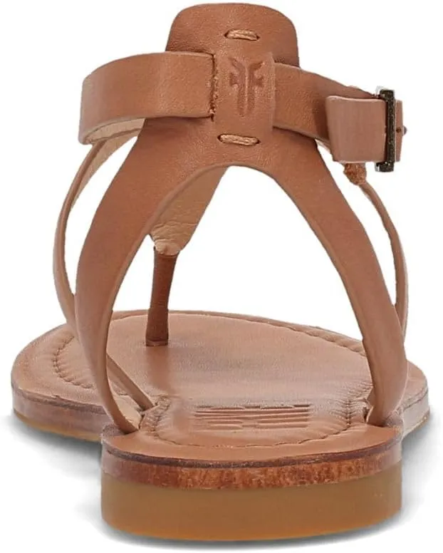 Frye Taylor Women’s Sandals - Soft Full-Grain Leather with Padded Footbed, Adjustable Ankle Strap, and Flexible Rubber Outsole with Low Heel